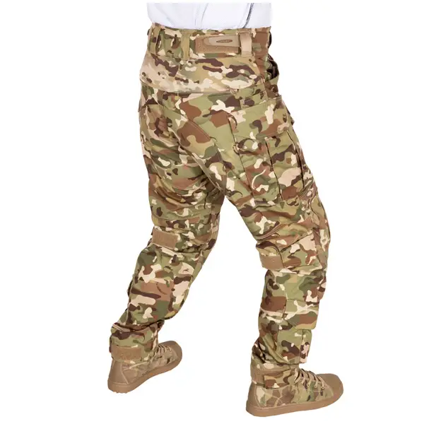 scp camouflage combat pants knee pads