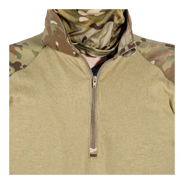 Multi Camo GEN4 Combat Shirt YKK zipper fly