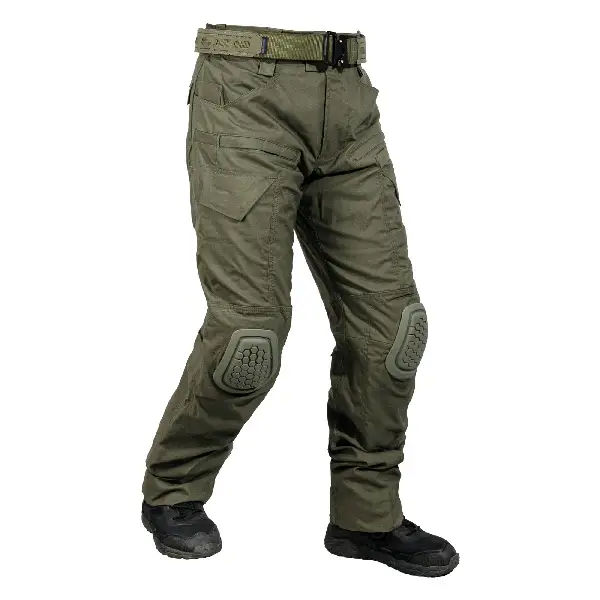 army green knee pad pants