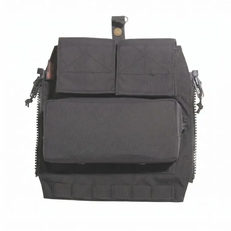 Black Zip-On Tactical Back Panel