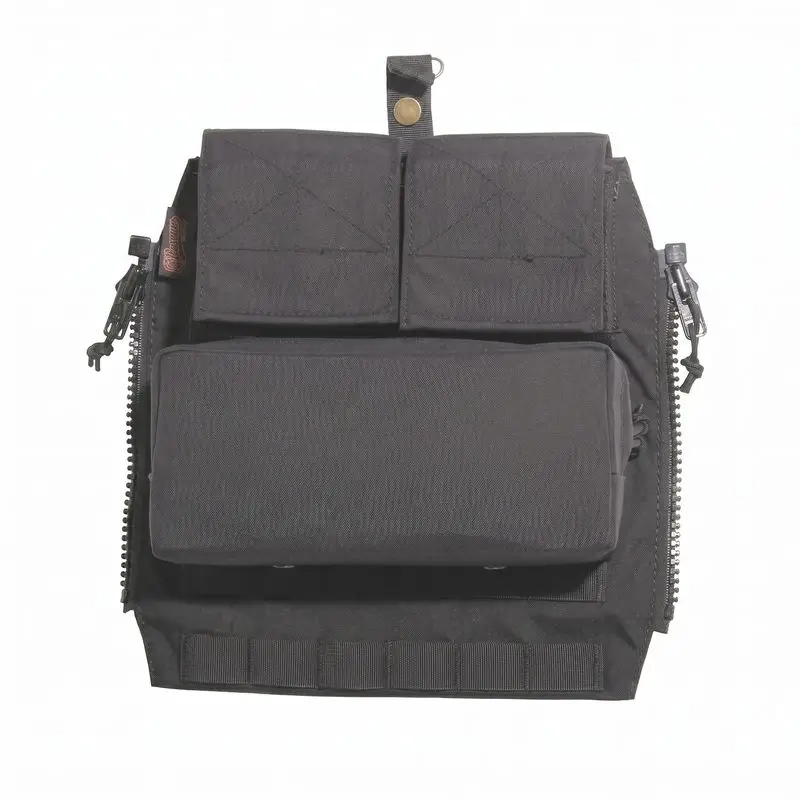 Black Zip-On Tactical Back Panel