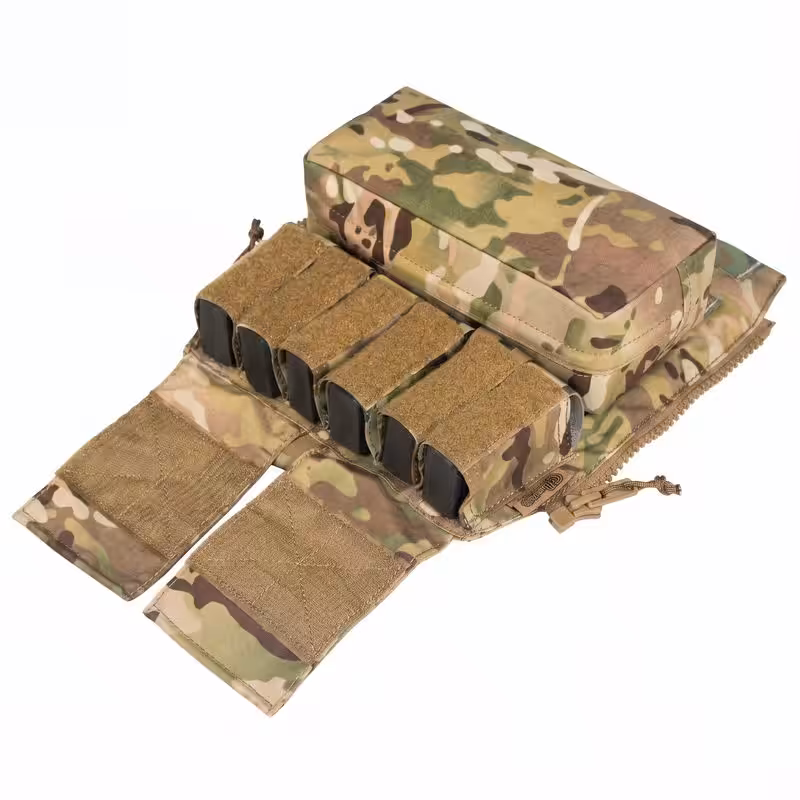 Multi-pocket layout for magazines & daily gear storage