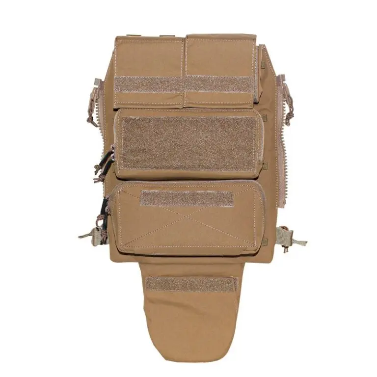 Coyota Brown Tactical Zip-On Back Panel Pouch