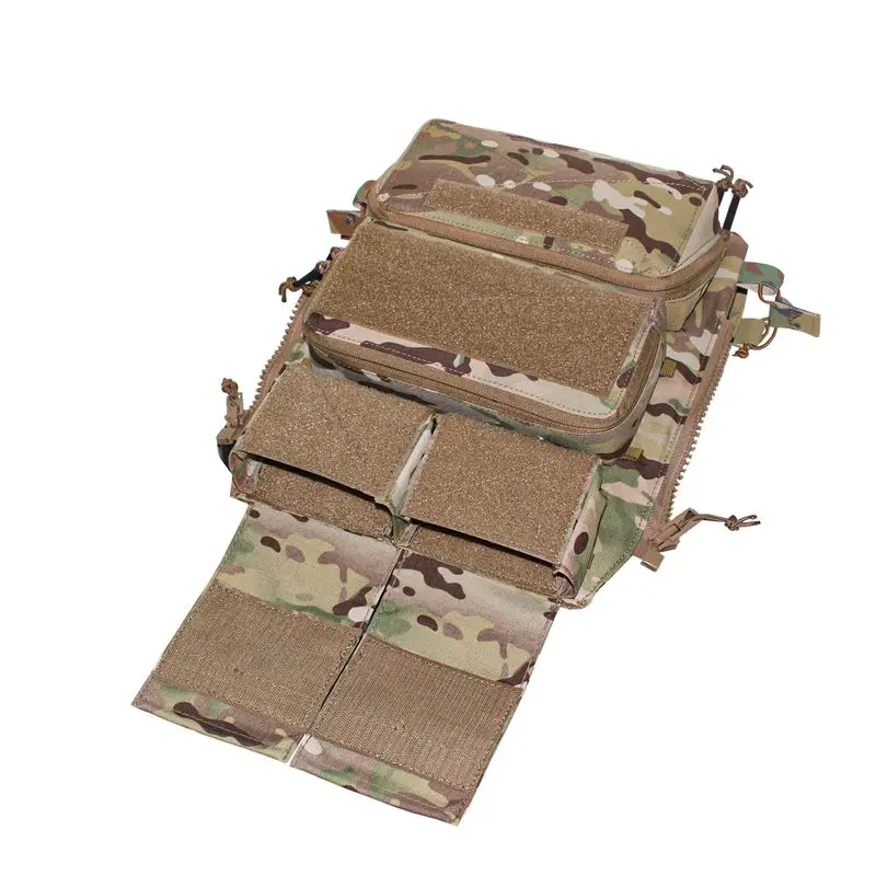 Multiple detachable zippered storage admin pouches