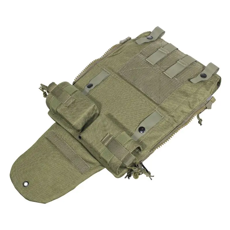 Olive Drab Tactical Zip-On Back Panel Pouch