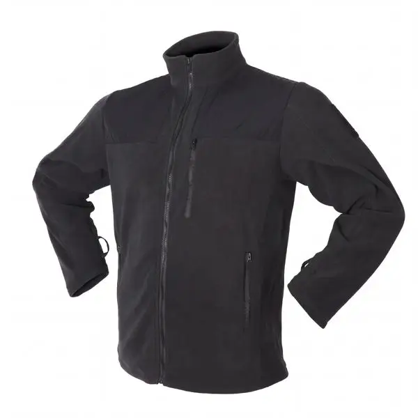 Tactical fleece, black fleece inner jacket shoulder reinforced design