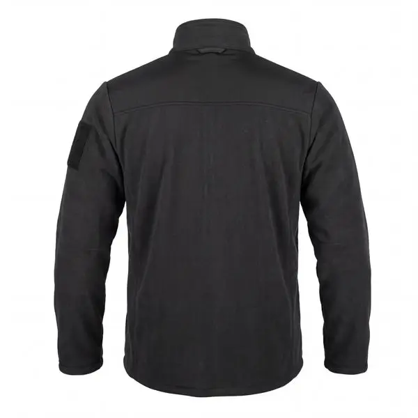 Fleece jacket, black tactical fleece liner jacket back view