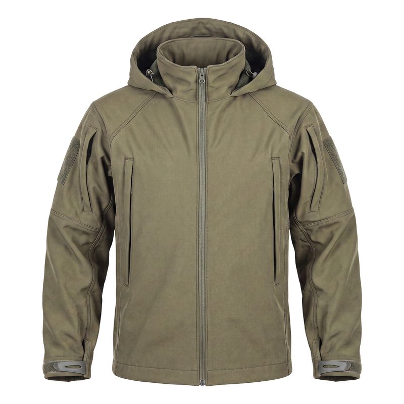 Ranger Green Softshell Tactical Hooded Jacket
