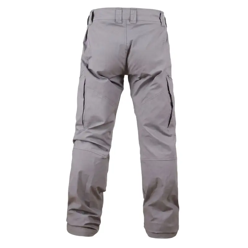 Back view wolf grey tactical trousers rear pocket design