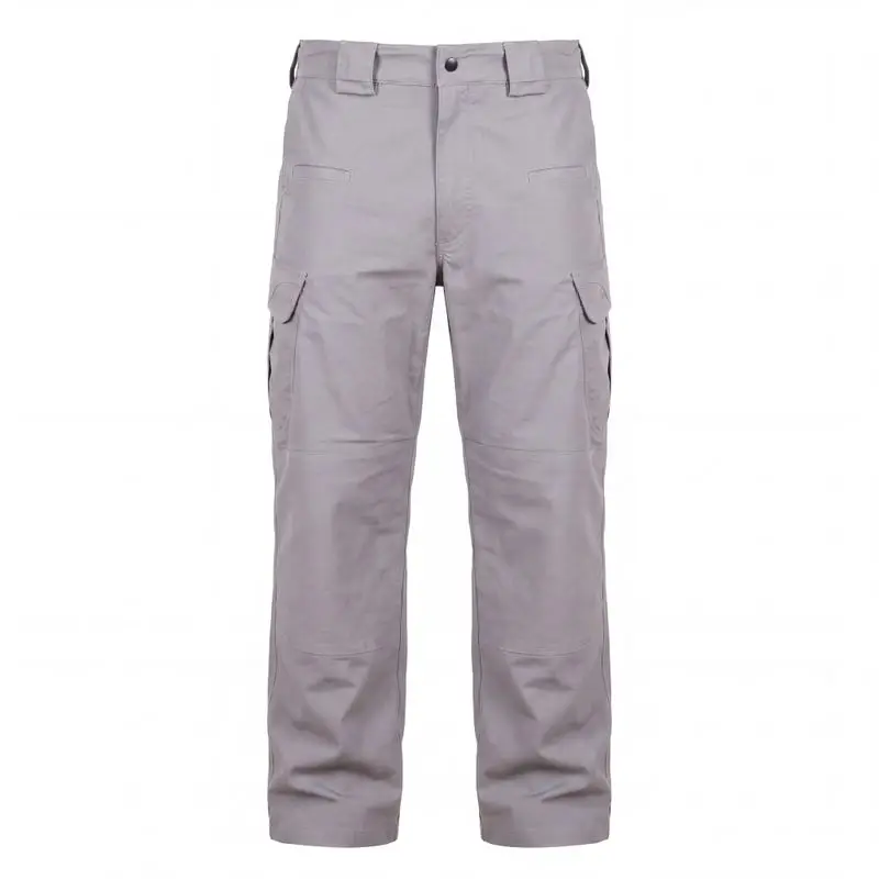 Front view of wolf grey WG tactical cargo pants 260331# OEM factory