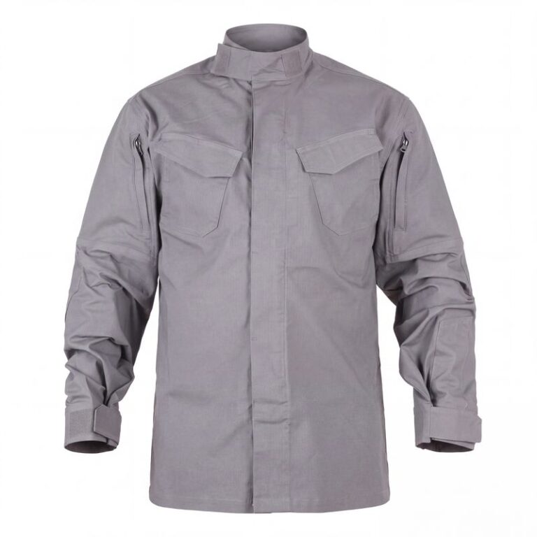 Wolf Grey tactical combat shirt front view