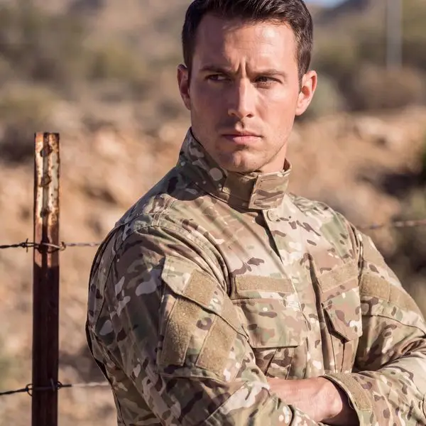 Multicam ripstop tactical shirt portrait