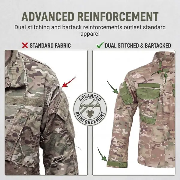 Tactical shirt advanced reinforcement diagram