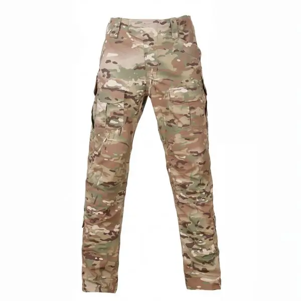G3.5 multicam tactical pants front view, 50% cotton 50% polyester ripstop fabric