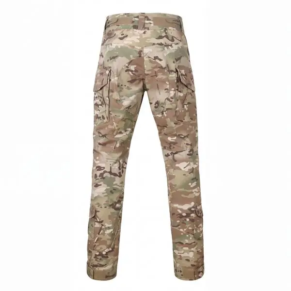 G3.5 multicam combat pants back view, durable poly cotton ripstop textile