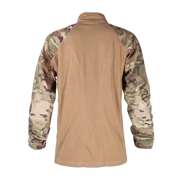 Combat shirt, multicam raglan tactical shirt back view solid tan torso