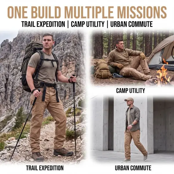 Tactical pants multi mission usage scene