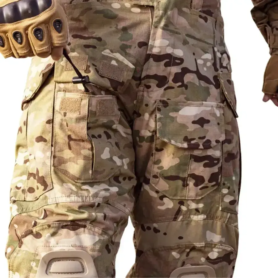 G3 combat pants flap thigh pocket, adjust knee pads height