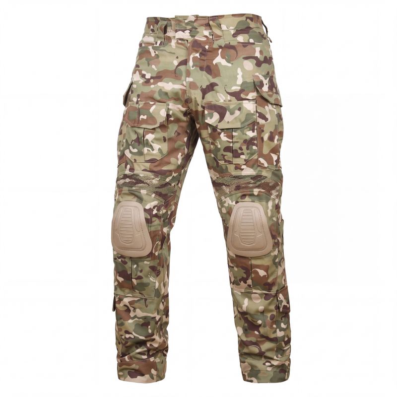 Dual layer removable TPU and EVA knee pad system inserted in G3 tactical pants