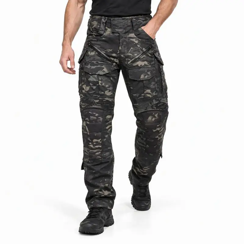 Customized Black Multicam G5 tactical cargo pants
