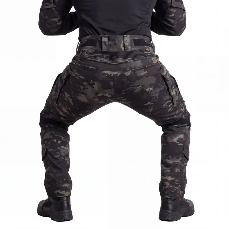 Customized Black Multicam G5 tactical cargo pants back